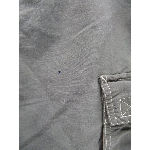 VINTAGE Abercrombie & Fitch Swim Trunks 33 Board Shorts Cargo Belted * - Picture 3 of 10